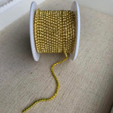 1 Yard SS6 Jonquil Colourful Metal Chain Rhinestone Banding